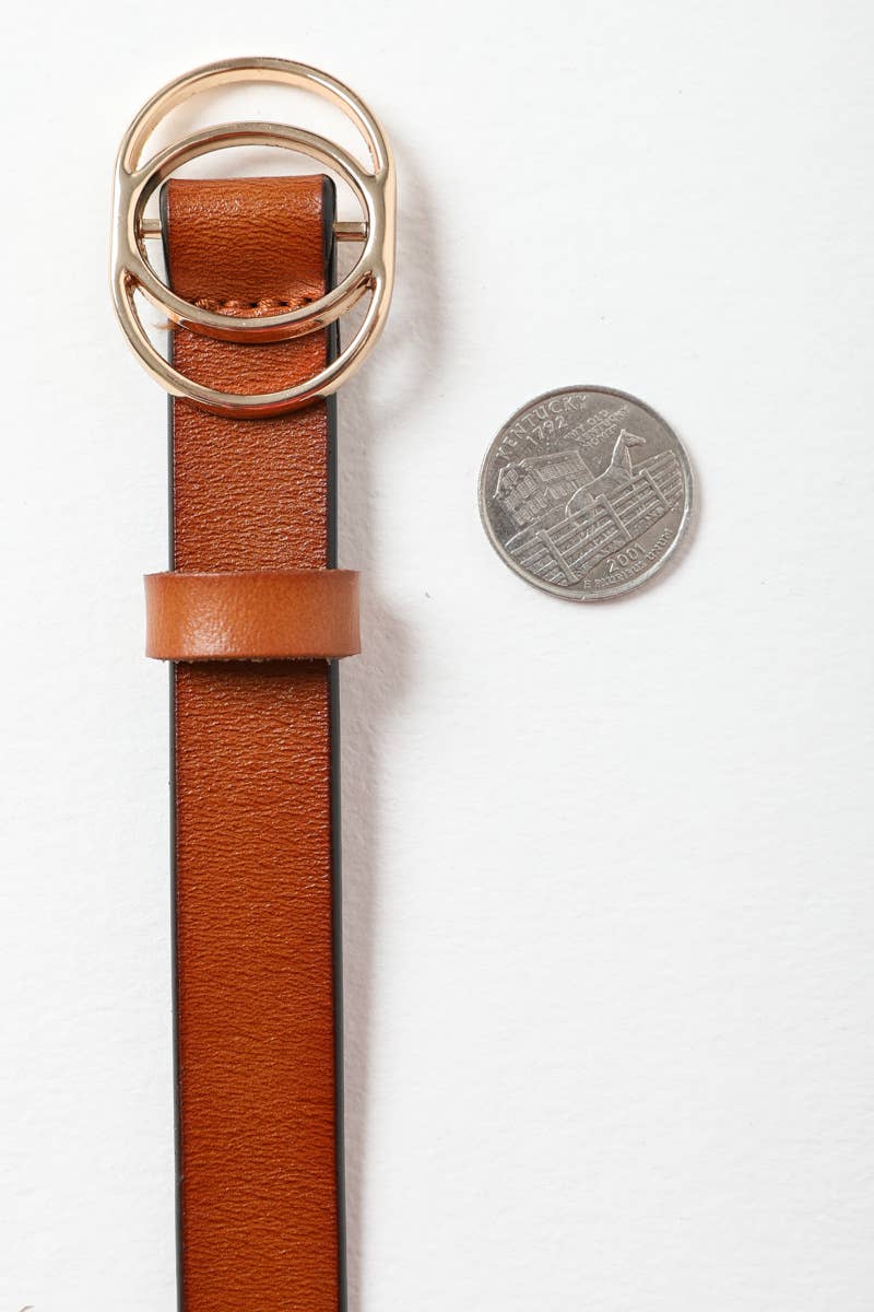 Double Ring Belt - Camel