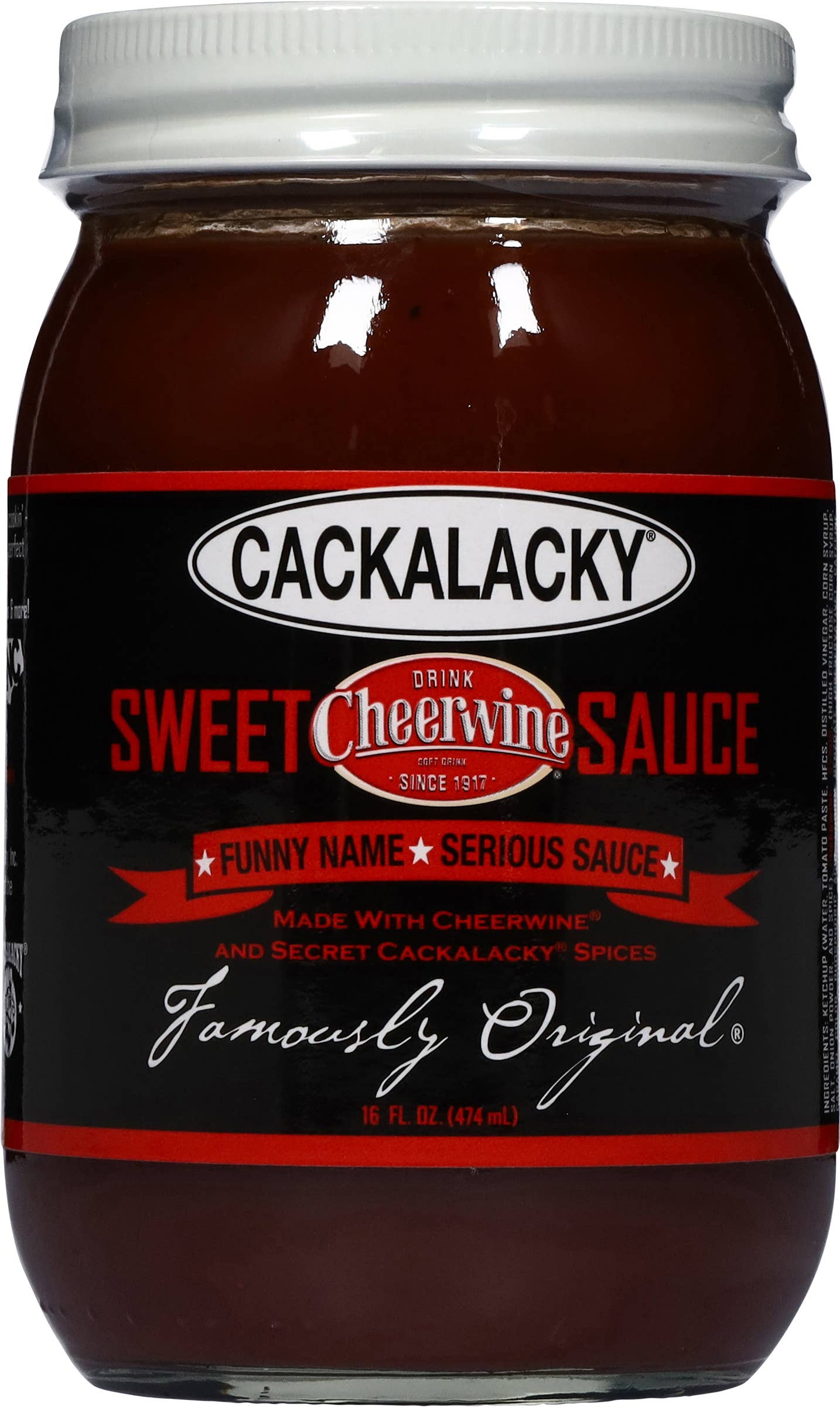 Cackalacky Sweet Cheerwine BBQ Sauce