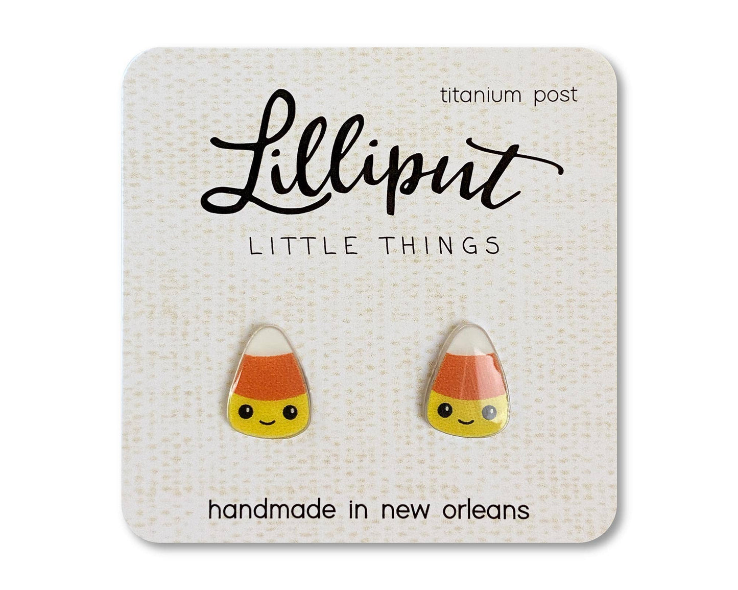 Lilliput Little Things - Candy Corn Earrings // Halloween