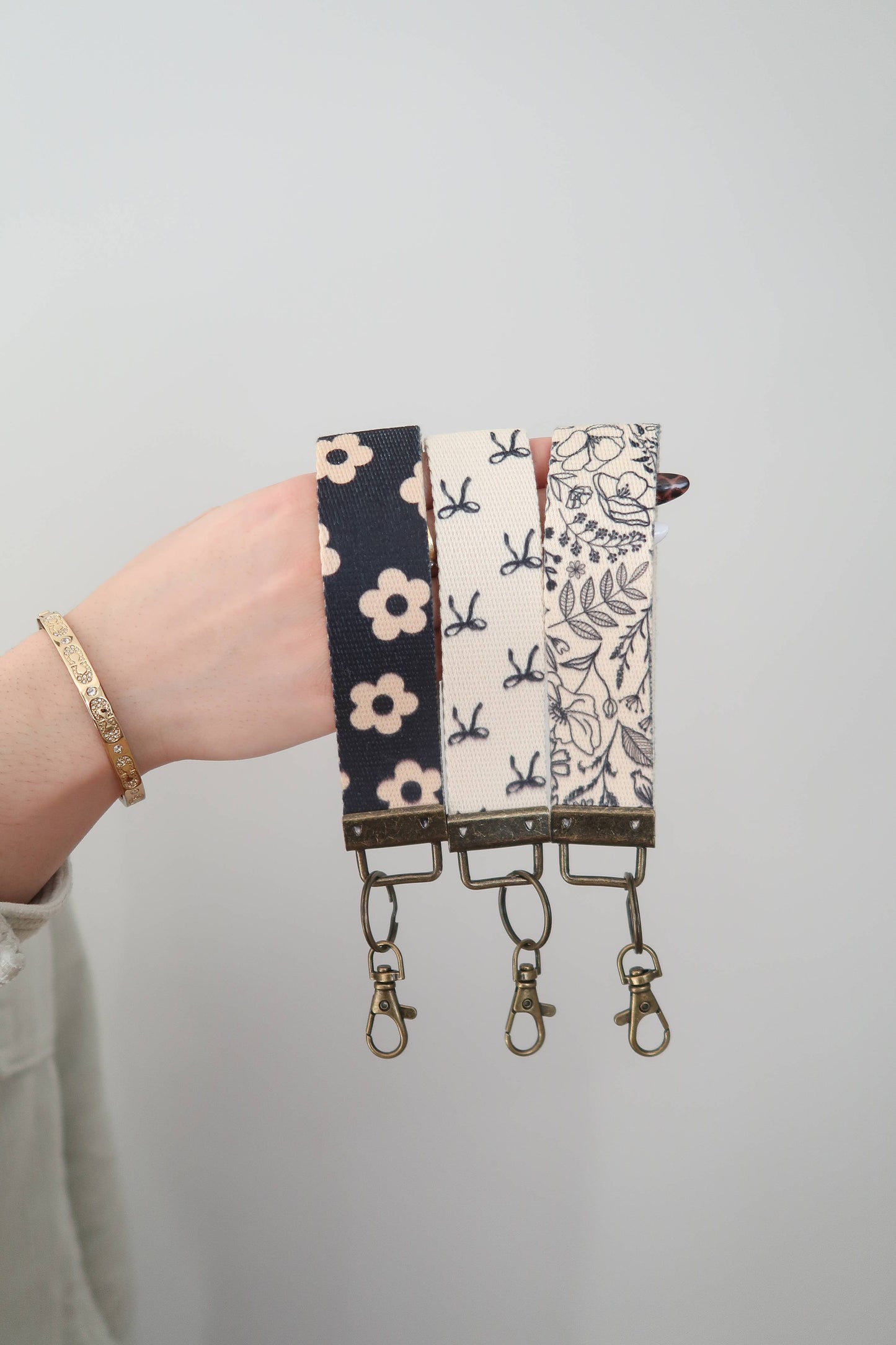 Canvas Wristlet Keychain
