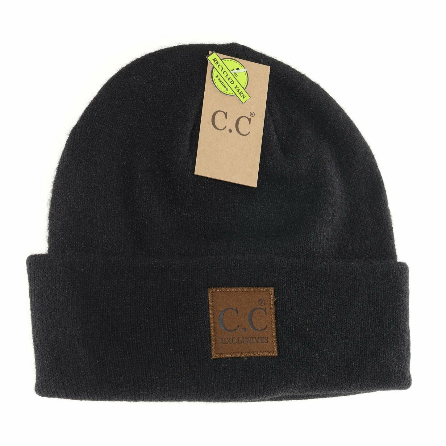 C.C Beanie w/Leather Patch