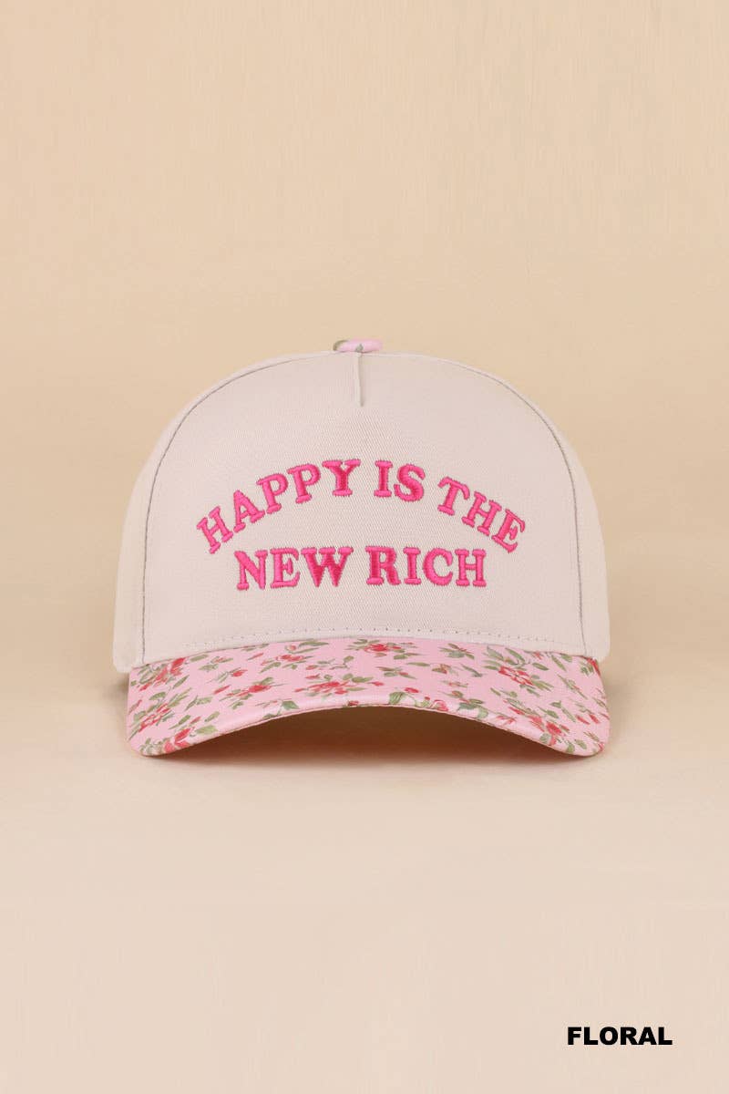 Happy Is The New Rich Hat
