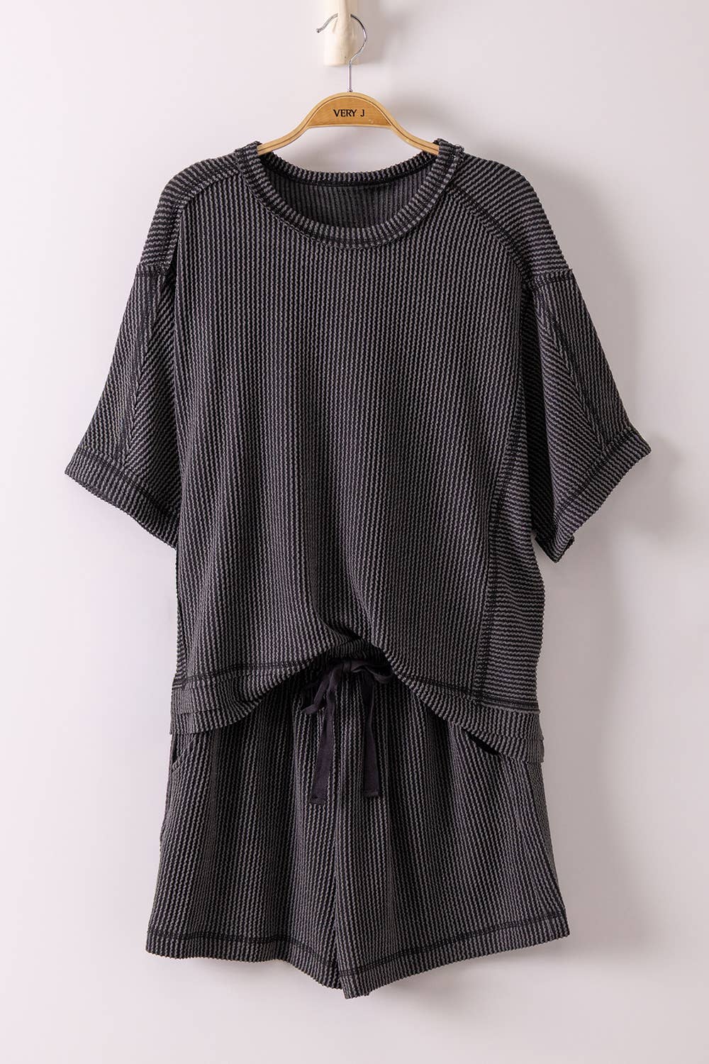 Ribbed Top & Shorts Set - Very J