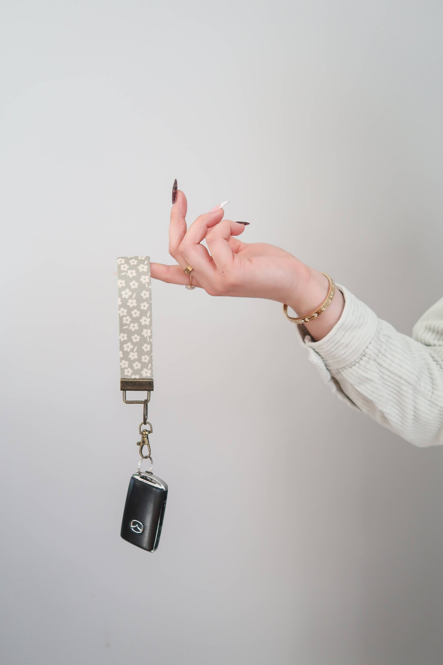 Canvas Wristlet Keychain