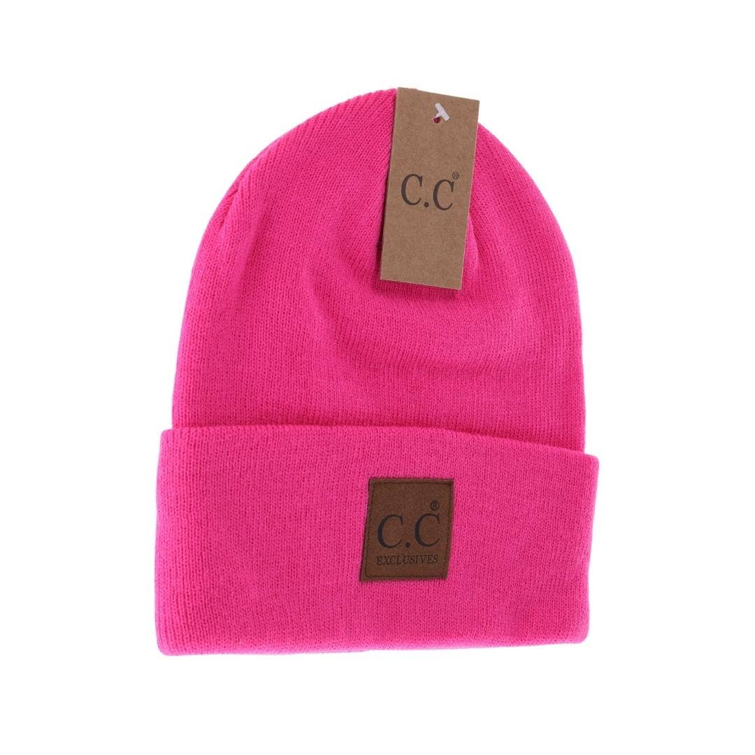 Classic C.C Beanie w/Oversized Logo