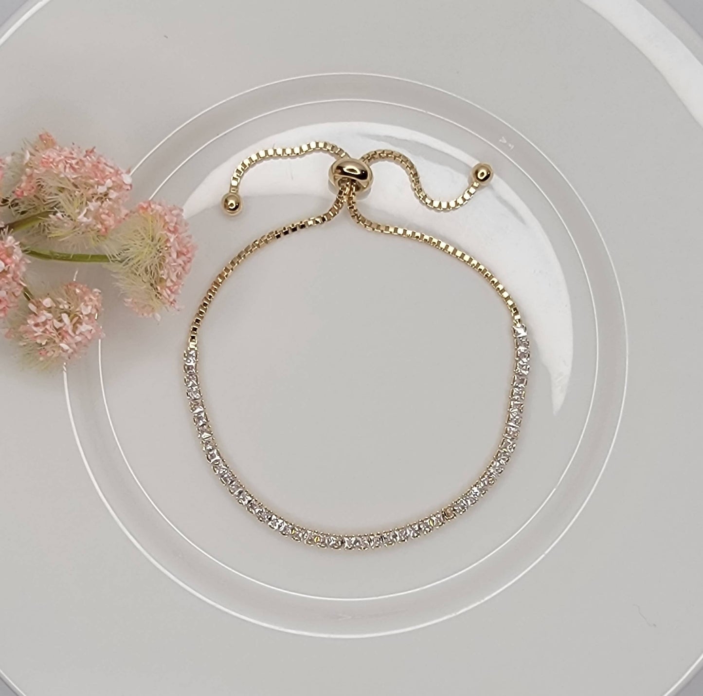 BETTYOH INC - CZ SLIDE ADJUSTABLE BRACELET.