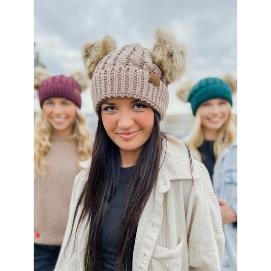 Double Pom Beanie