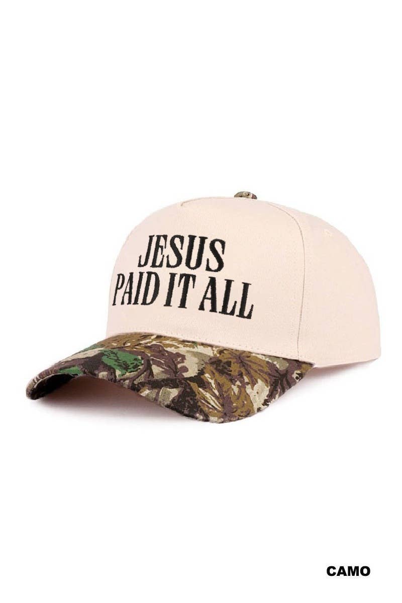 Jesus Paid It All Hat