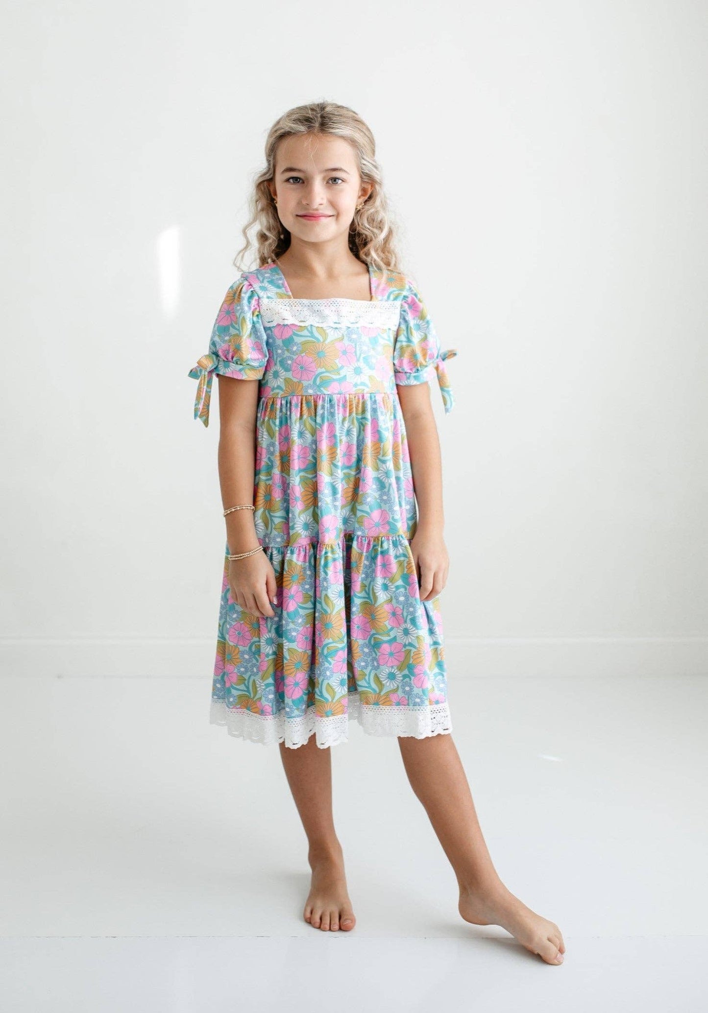 Vintage Floral & Lace Dress