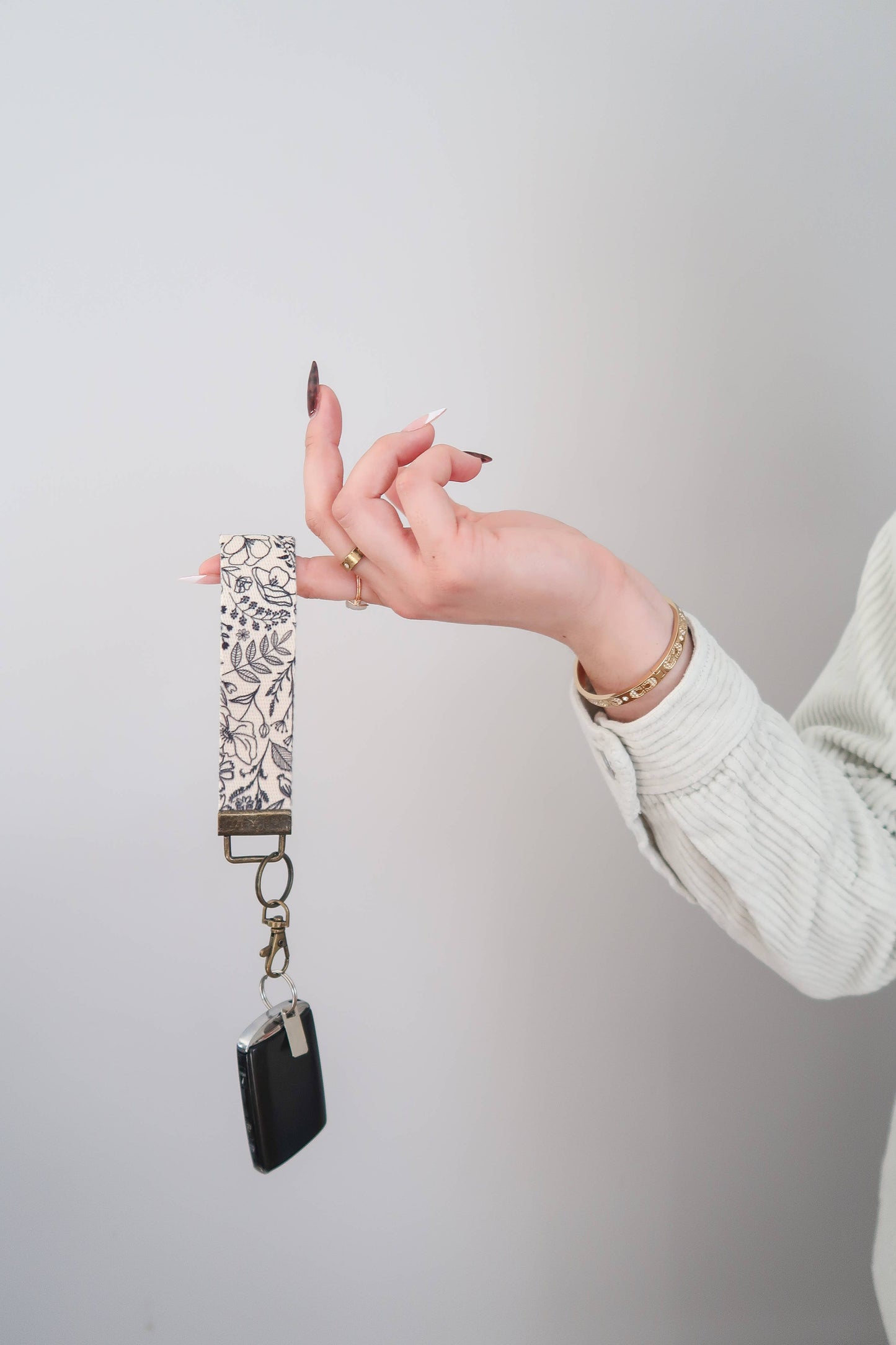 Canvas Wristlet Keychain
