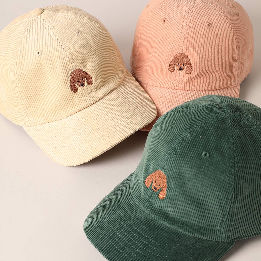 Poodle Baseball Cap-Salmon