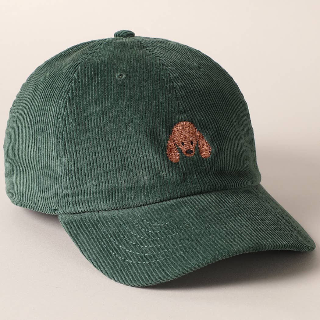 Poodle Baseball Cap-Salmon