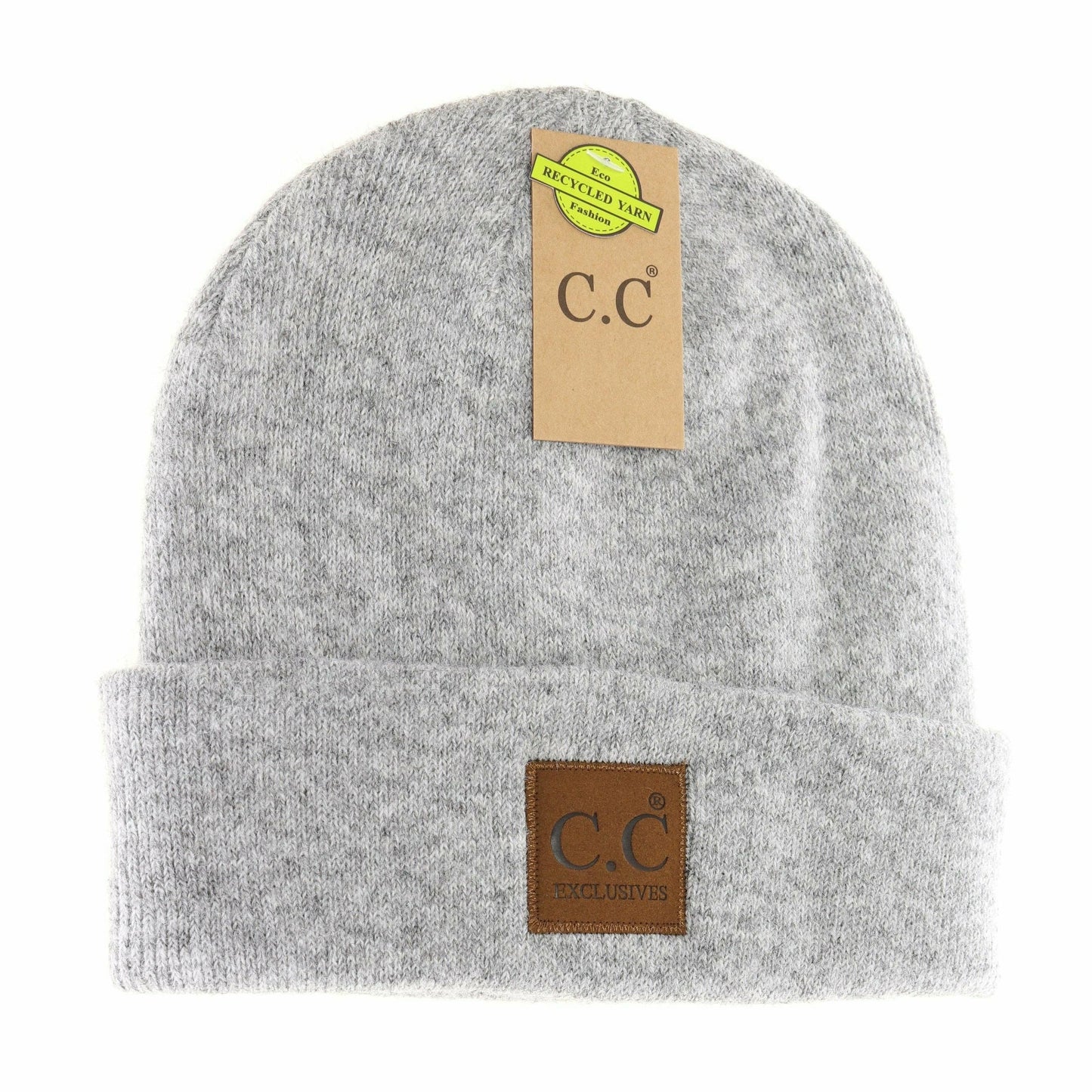 C.C Beanie w/Leather Patch