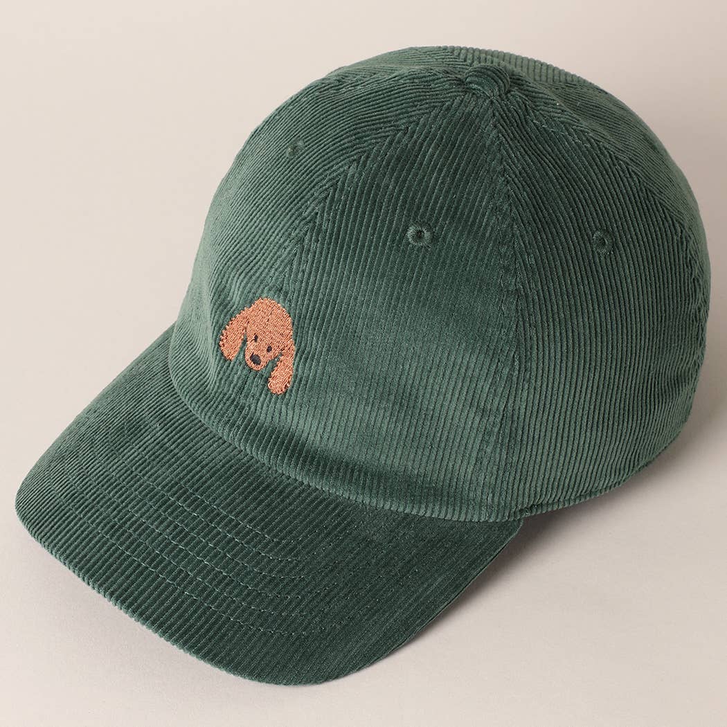 Poodle Baseball Cap-Salmon