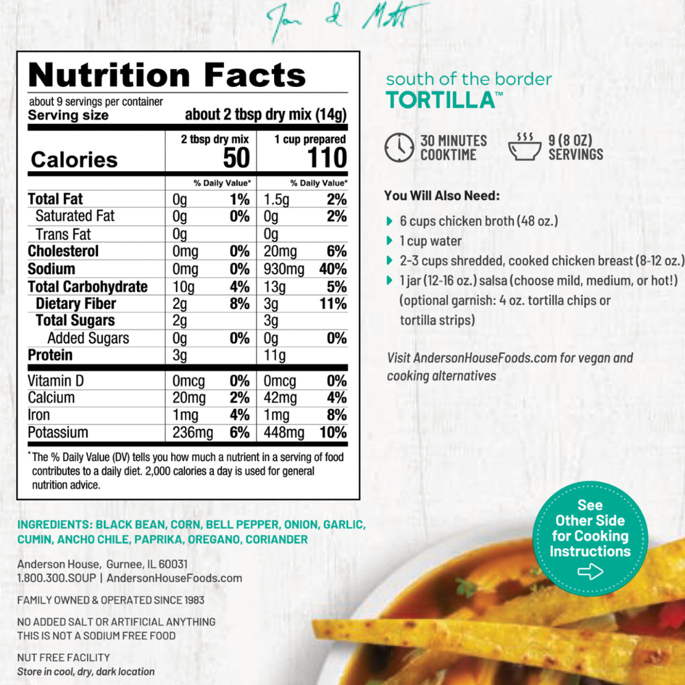 Frontier Soups - South of the Border Tortilla Soup Mix