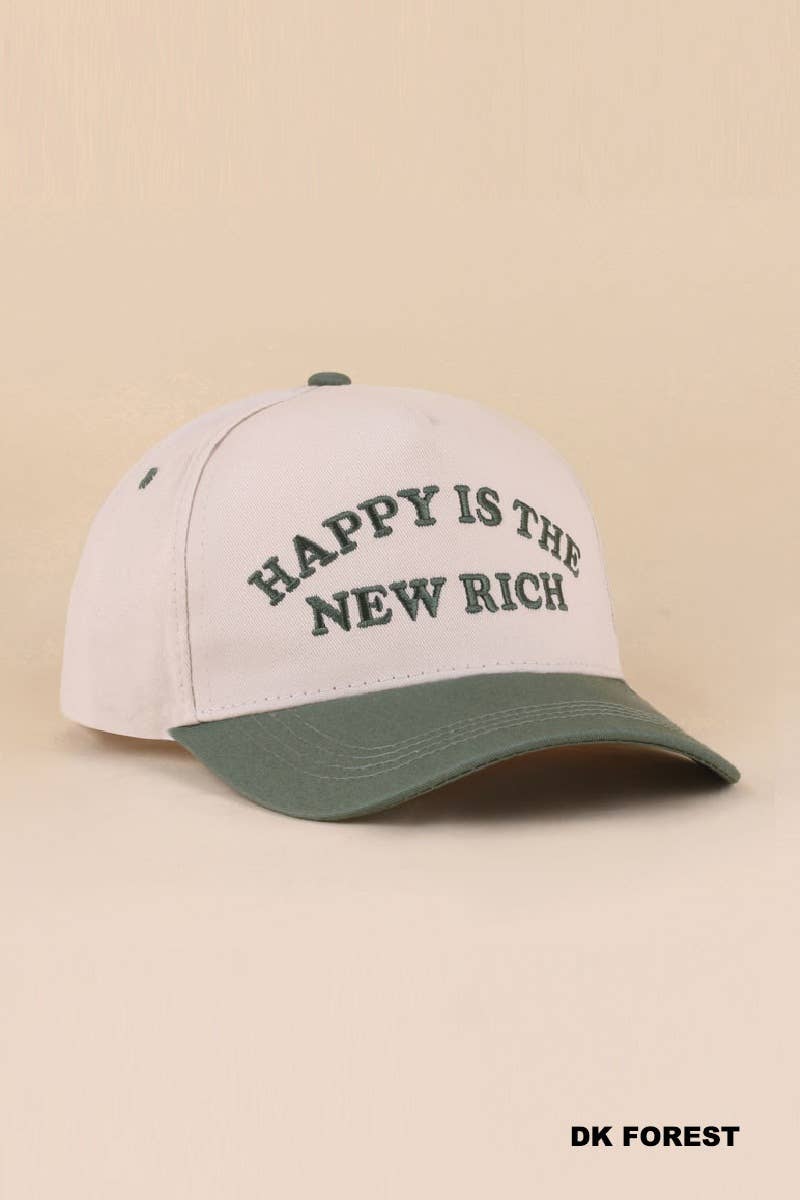 Happy Is The New Rich Hat