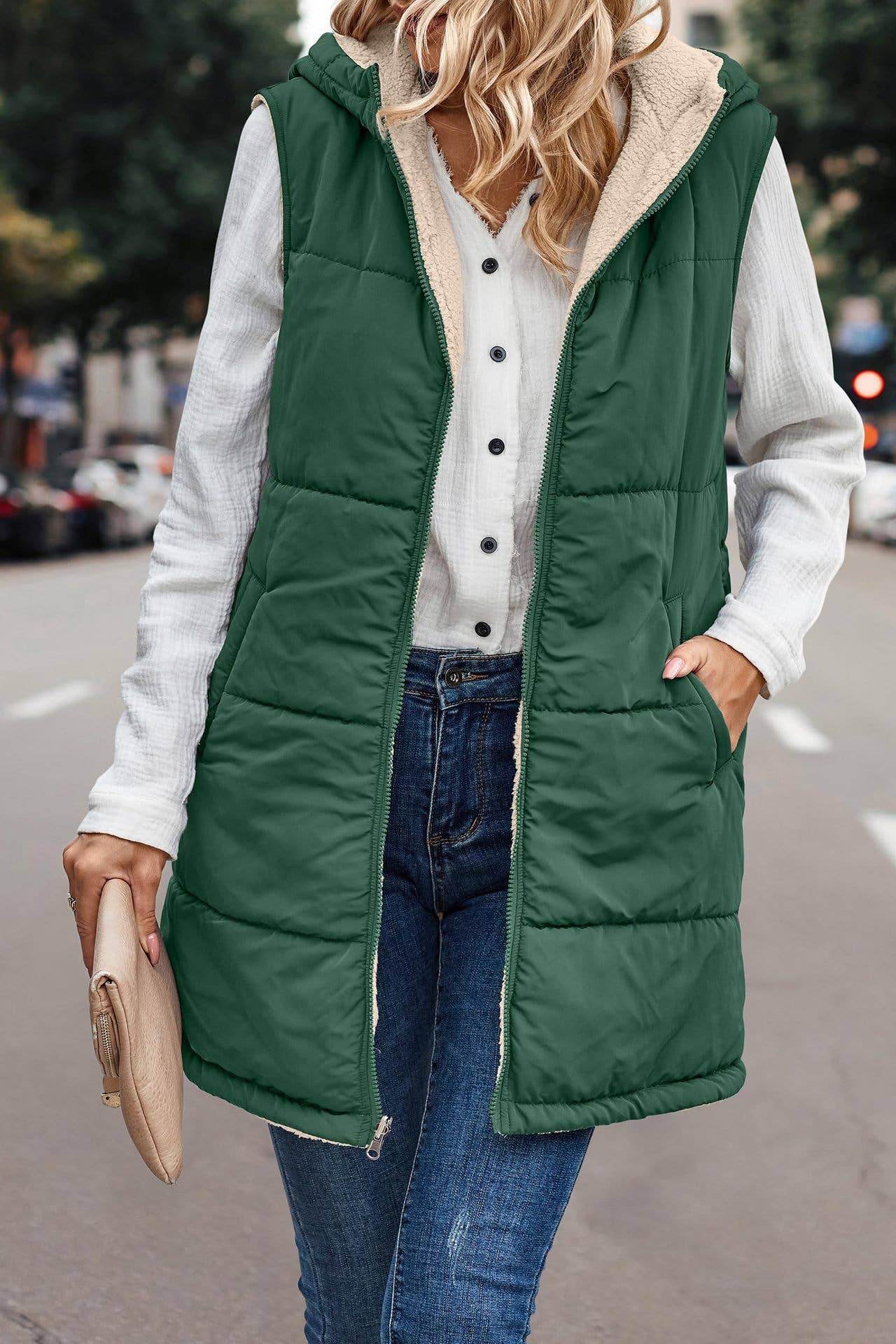 Reversible Midi Vest