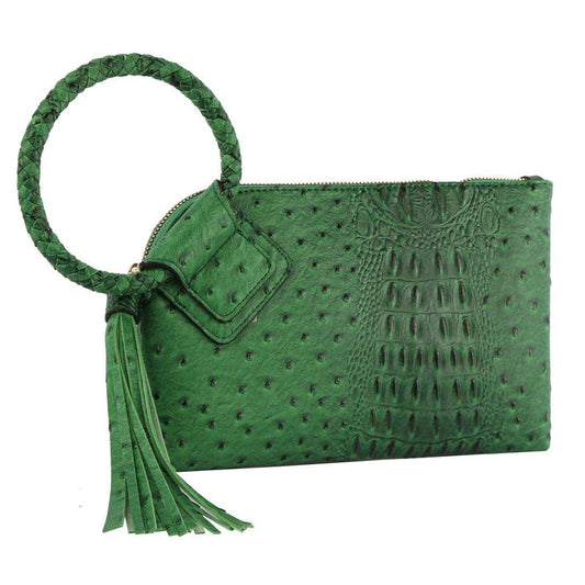 Tasia Croc Wristlet