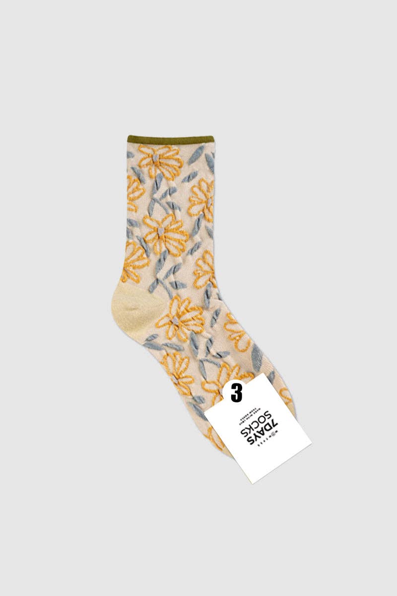 Women's Crew Flora Socks